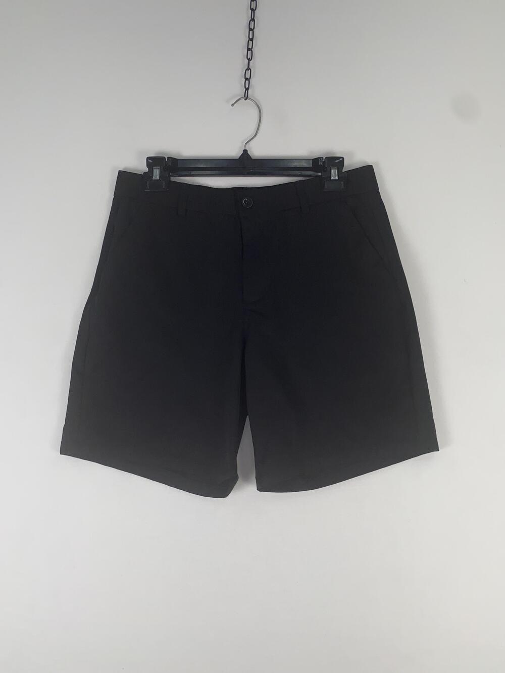 Shorts Mens 32 Black Chino Flat Front Pockets Lightweight Casual Summer